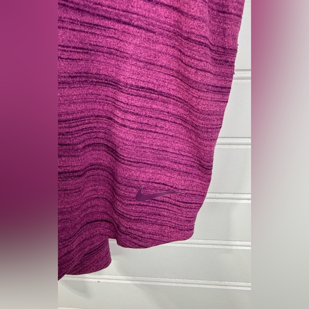 Nike women’s T-back purple marle running athletic workout tank. Size small - Picture 5 of 7